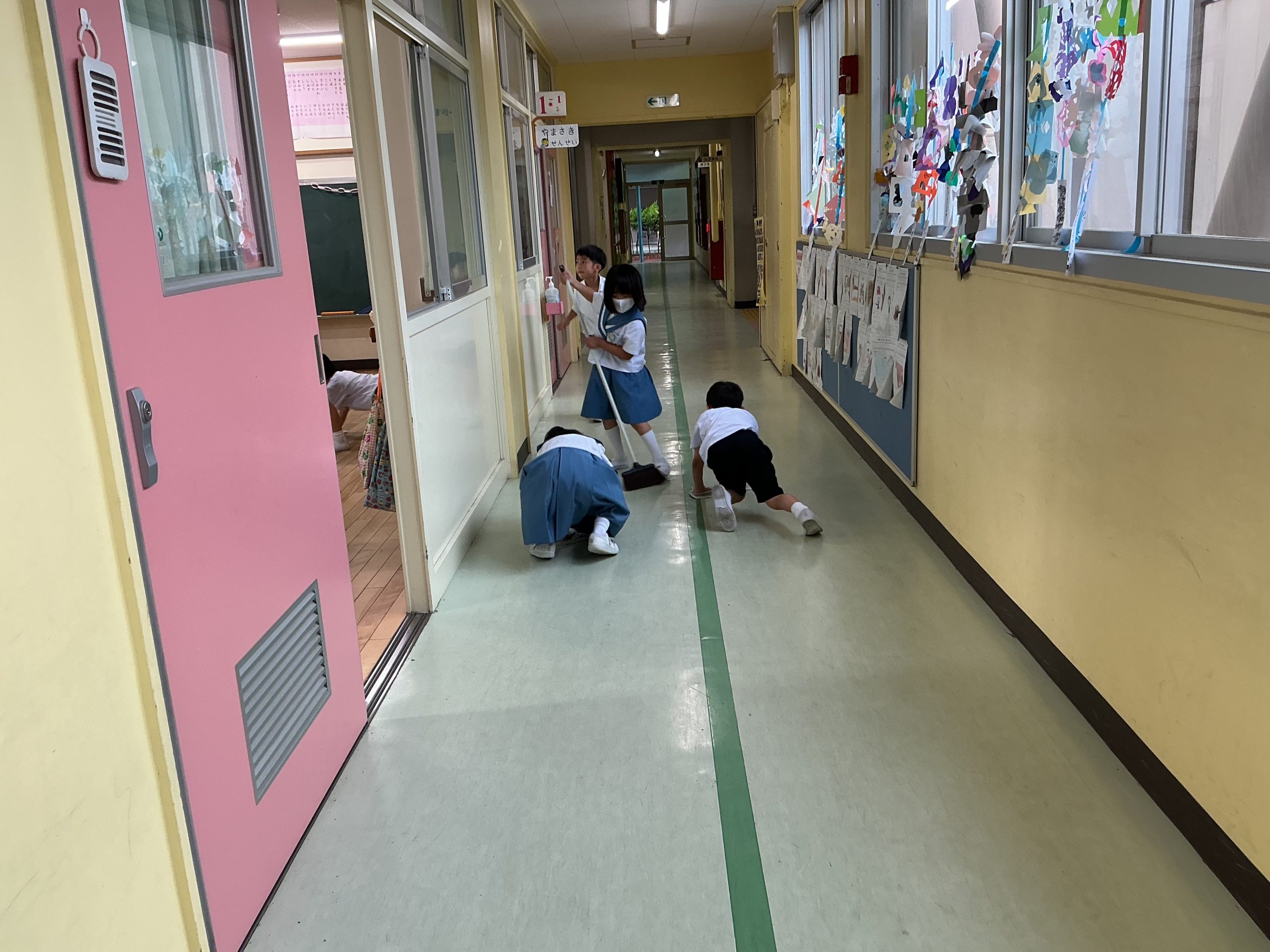 掃除　廊下