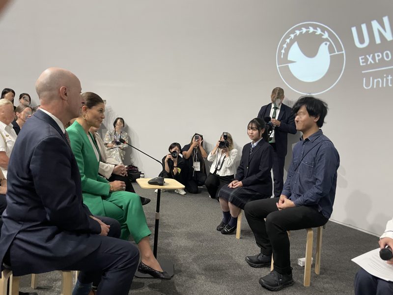 本校生徒が、スウェーデン皇太子との対話イベントに参加しました！